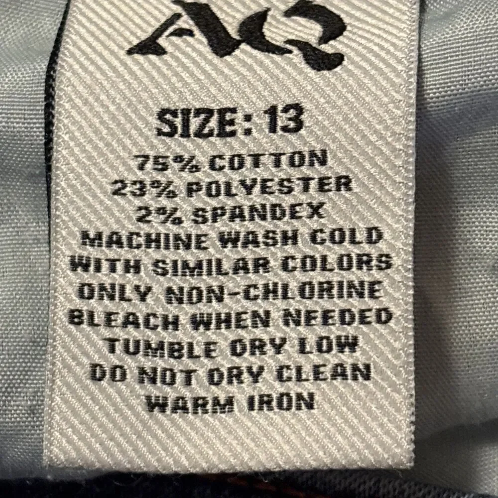 Juniors American Quality Denim Medium Wash Distressed Skinny Jeans Size 13